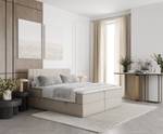 Boxspringbett Mallo Beige - Breite: 160 cm