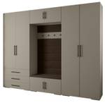 Garderobe Inova 3 Z14 Schwarz - Braun - Grau - Schwarz