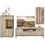 Wohnwand Robin 21 (3-teilig) mit LED Braun - Holzwerkstoff - 290 x 201 x 49 cm