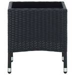 Gartentisch 3005530 Schwarz - Kunststoff - Polyrattan - 40 x 45 x 45 cm