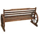 Banc de meuble 3005532 Marron - Bois massif - Bois/Imitation - 142 x 78 x 61 cm