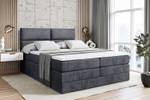 Boxspringbett BOXI3 KING Steingrau - Breite: 160 cm