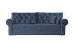 Sofa Monat 3 Blau - Holzwerkstoff - 250 x 90 x 90 cm