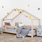 Hausbett Lucky Braun - Holzwerkstoff - 99 x 146 x 209 cm