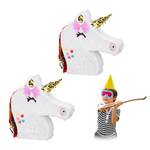 2 x Pinata Einhorn 2er Set