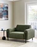 Fauteuil ASKIM Noir - Vert - Vert olive