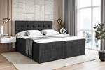 Boxspringbett BERO Schwarz - 140 x 110 cm - H3