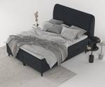 Premium Boxspringbett Lunaro Anthrazit - Breite: 131 cm