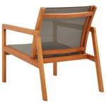 Chaise de jardin 3002486 Gris - Bois massif - Textile - Bois/Imitation - 84 x 78 x 60 cm
