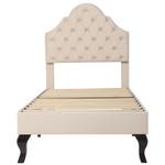 Polsterbett Luisa Beige - Breite: 90 cm