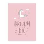 Dream big Unicorn 45 x 60 cm