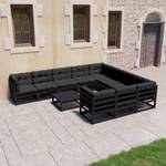 Salon de jardin (lot de 11) 3009721-2 Anthracite - Noir