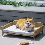 Rattan Hundesofa D04-218YL Metall - 53 x 25 x 84 cm