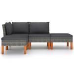 Garten-Sofa-Set (4-teilig) 3009634-1 Grau