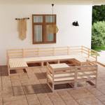 Salon de jardin (lot de 10) 3009764-1 Marron - Bois massif - Bois/Imitation - 70 x 30 x 70 cm