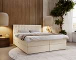 Boxspringbett MARBELLA Beige - Breite: 145 cm