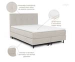 Boxspringbett Lago Khaki - Breite: 120 cm - H3