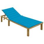 Chaise longue Bleu