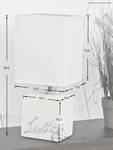 Lampe de table ORLANDO Beige - Céramique - 13 x 30 x 11 cm