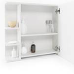 Badmöbel Set Fynn 24291 Hellbraun - Weiß - 80 x 64 x 32 cm