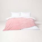 Decke mit Dreiecksmuster Sherpa Pink - 200 x 230 cm