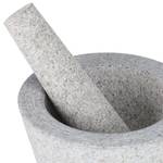 Mörser mit Stößel aus Granit Grau - Stein - 14 x 10 x 14 cm