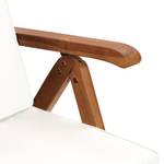 Chaise de jardin Blanc - Bois/Imitation - En partie en bois massif - 72 x 104 x 57 cm