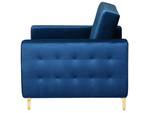 Sessel ABERDEEN Blau - Gold - Marineblau