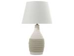 Lampe de table TORMES Beige - Blanc - Porcelaine - 33 x 56 x 33 cm