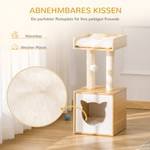 Katzenhaus D30-435 Braun - Holzwerkstoff - 35 x 81 x 35 cm