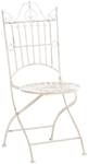 Chaises de jardin Sadao Lot de 2 Blanc crème