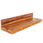 Wandregal MAKASSAR Braun - Massivholz - Holzart/Dekor - 80 x 17 x 24 cm