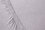 Topper Jersey Spannbettlaken Baumwolle Silber - Textil - 200-180 x 10-15 x 200 cm