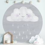 Wolke mit silbernen Regentropfen 244 x 244 cm