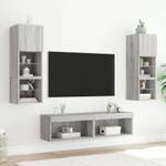 TV-Schrank mit LED-Leuchten D184 Grau