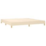 Cadre de lit 3016026-3 Marron - Blanc crème - Largeur : 200 cm