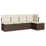 Gartensitzgruppe K6862(5-tlg) Braun - Massivholz - 69 x 62 x 62 cm