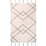 VIKTOR Choco S tapis enfant bohème Marron foncé - Ecru - 100 x 150 x 150 cm