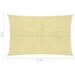 Voiles d'ombrage 3016419-7 Beige - 600 x 300 cm