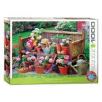 Puzzle Gartenbank 1000 Teile Papier - 26 x 6 x 36 cm