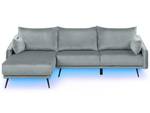 3-Sitzer Sofa VARDE Schwarz - Grau