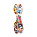 Harz-Skulptur  Ballonhund Multicolor - Weiß - 26 x 27 x 10 cm