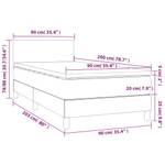 Boxspringbett 3017288-1 Creme - 90 x 203 cm