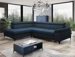 Ecksofa Lonigo Blau - Ecke davorstehend links