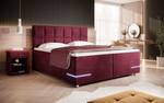 Boxspringbett Lea Rot - Breite: 160 cm - H4