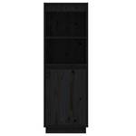 Highboard DE9243 Schwarz - Massivholz - 34 x 110 x 37 cm