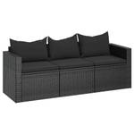 3-Sitzer Gartensofa 3029482 Schwarz