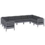 Garten-Lounge-Set Grau