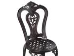 Bistro Set BOVINO 3-tlg Braun - Metall - 65 x 90 x 65 cm