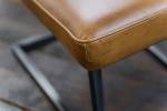 chaise SALI cuir marron Marron - Cuir véritable - 50 x 84 x 64 cm